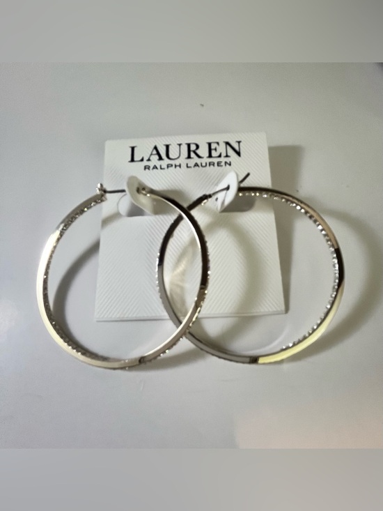 Ralph Lauren Jewelry - LAUREN Ralph Lauren Women's Pave
Inside-Out Hoop Earrings